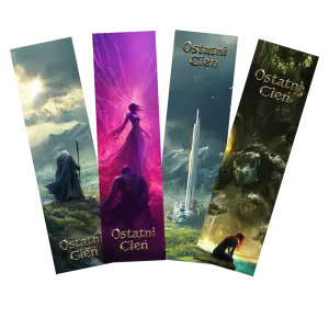 Komplet czterech zakładek – powieść „Ostatni Cień”